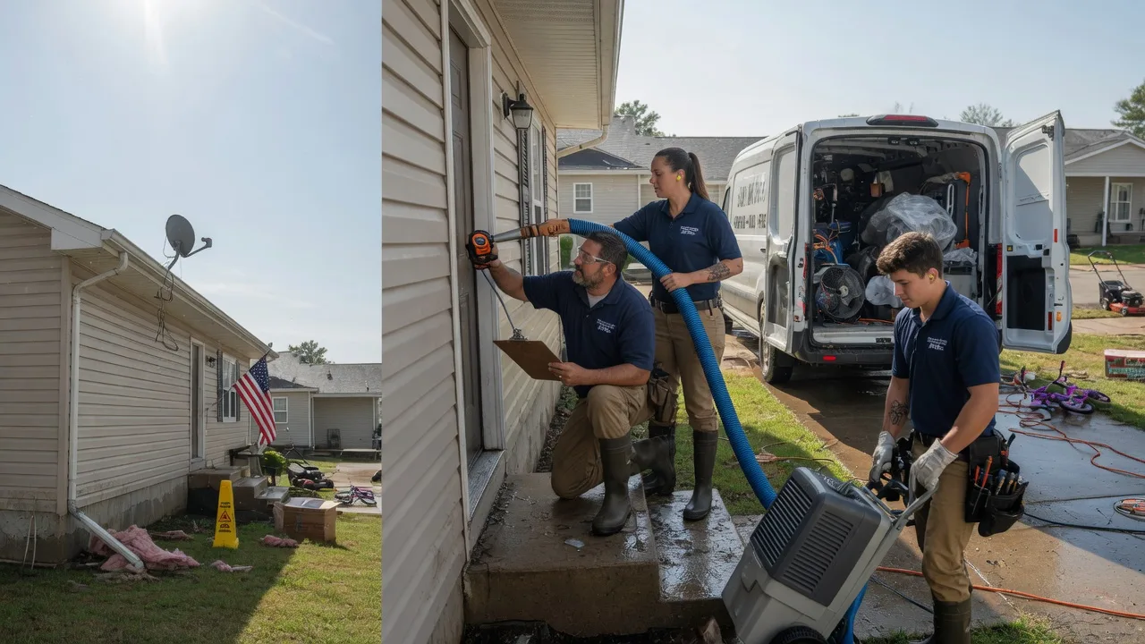 Ceiling Water Damage Restoration in Howe, OK near me